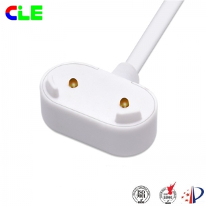 2 Pin magnetic charger cable connector for miner's lamp