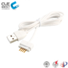 High class white 4pin magnetic pogo pin connector manufacturer